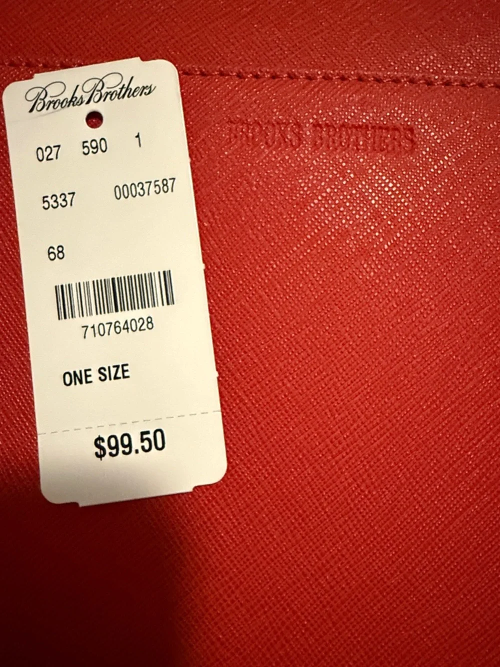 NWT -Brooks Brothers Coral/Red Chain Crossbody Bag